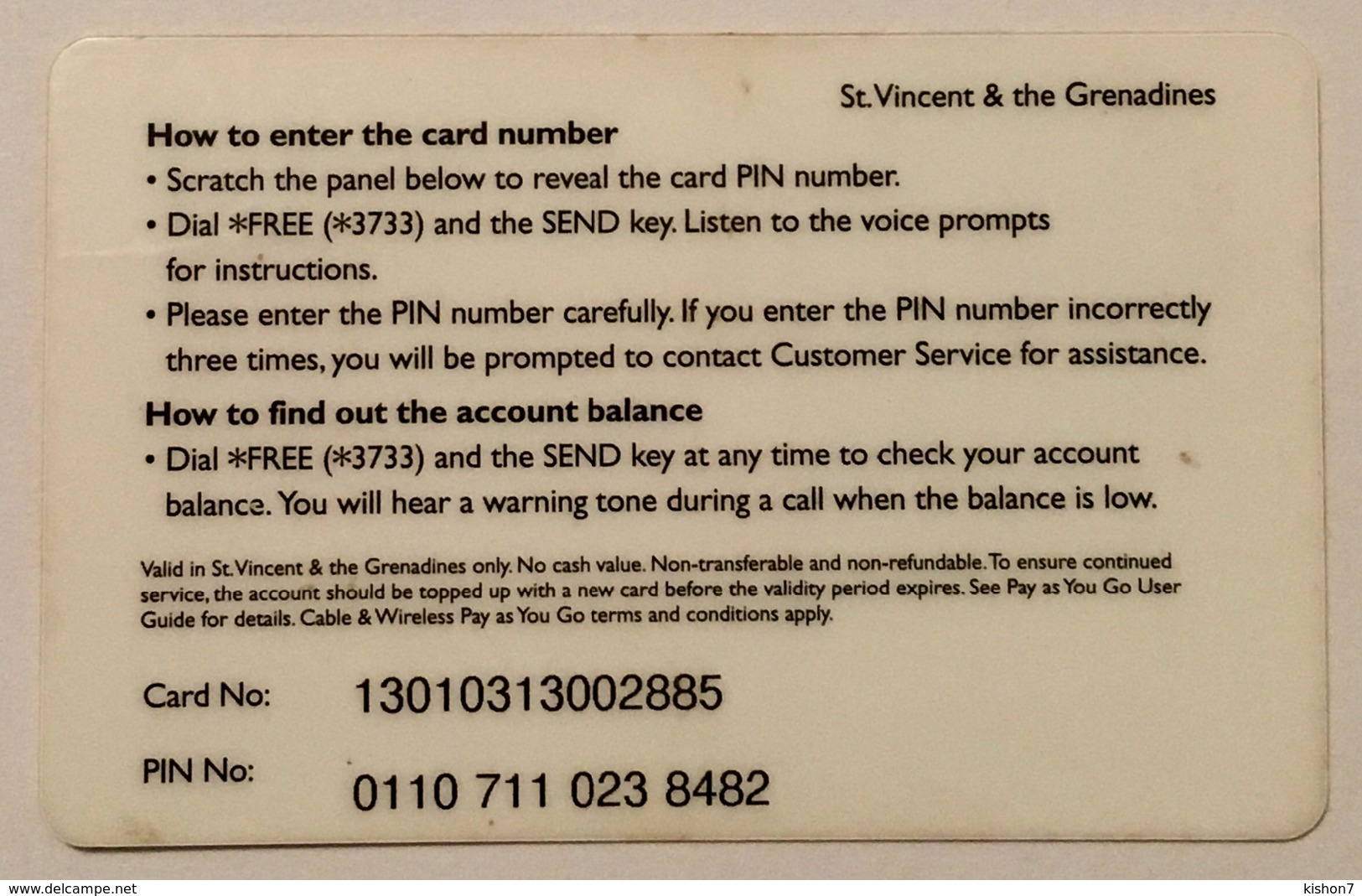 Pay As You Go $40 - St. Vincent & The Grenadines