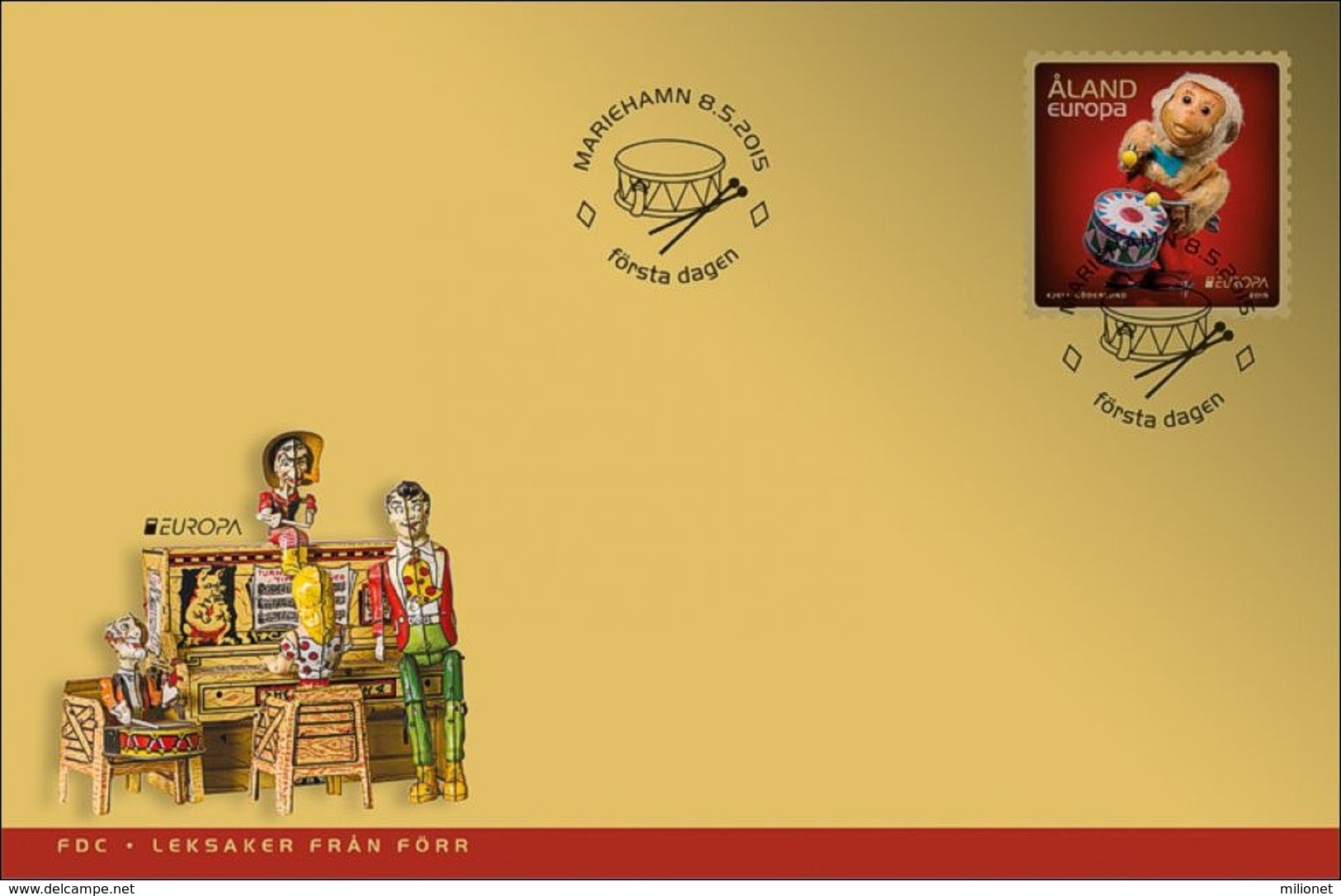 SALE!!! ALAND 2015 EUROPA CEPT OLD TOYS FDC First Day Cover - 2015