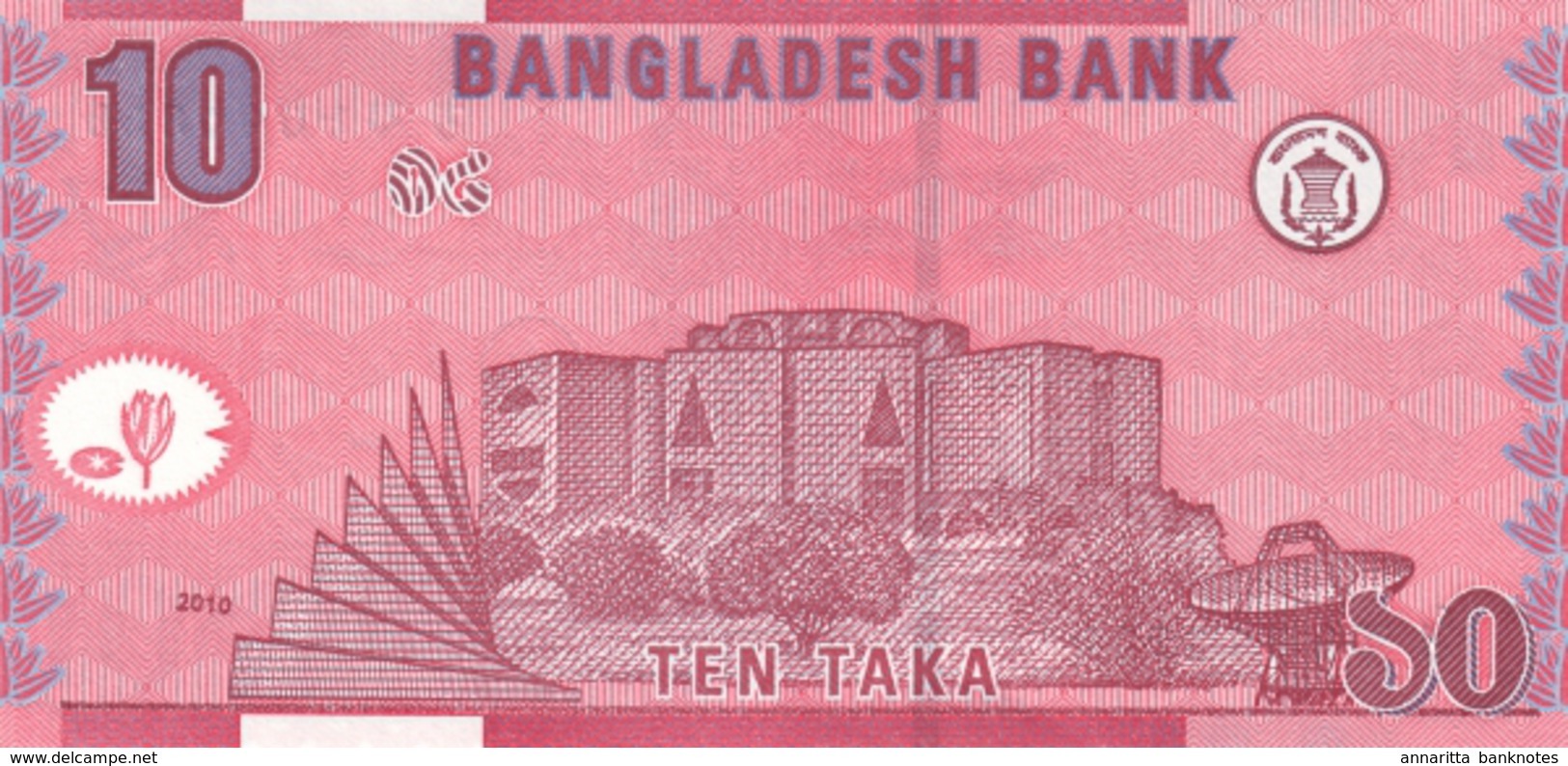 BANGLADESH 10 TAKA 2010 P-47c UNC [BD343c] - Bangladesh