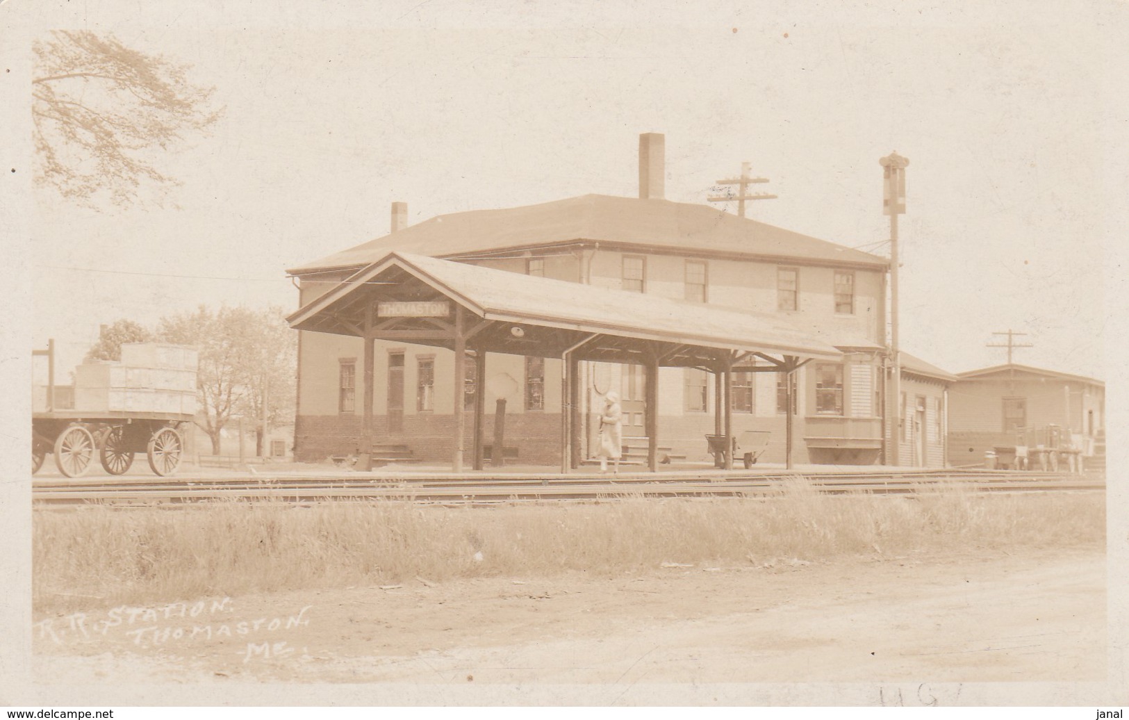 - GARE - RR STATION -THO  MASTON ME - KOEKLAND - CARTE PHOTO - Gares - Avec Trains