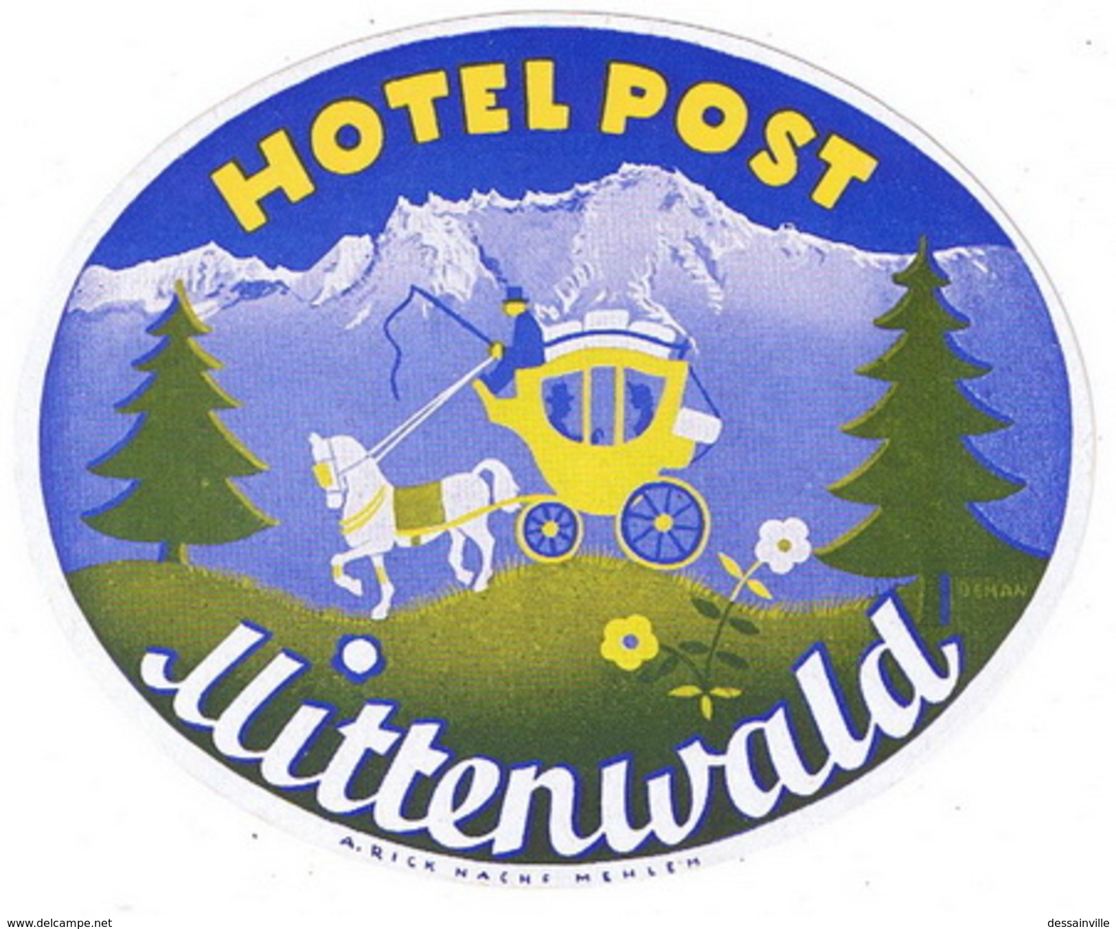 ALLEMAGNE  HOTEL POST MITTENWALD  TBE - Sports & Tourism