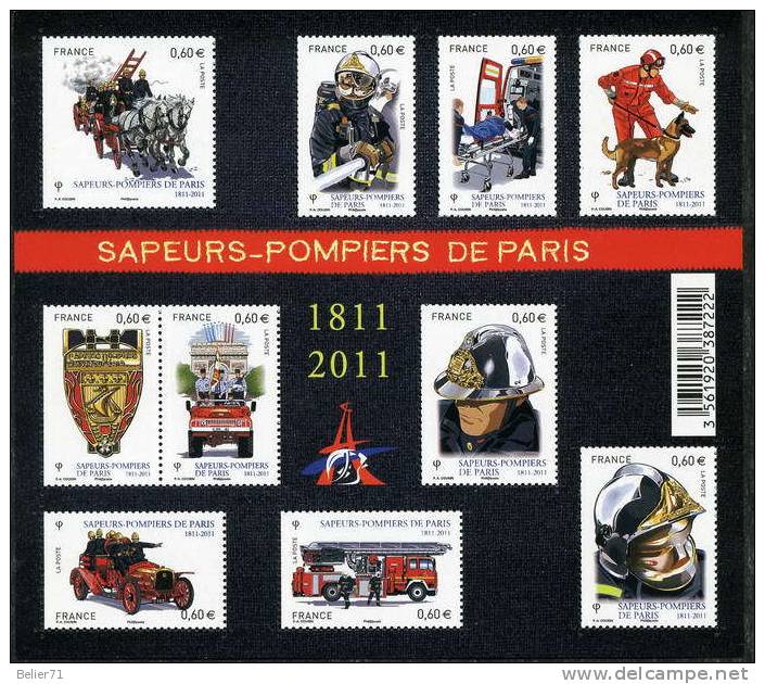 France, Feuillet N° 4582 Xx (timbre N° 4582 à 4591, Année 2011) - Neufs