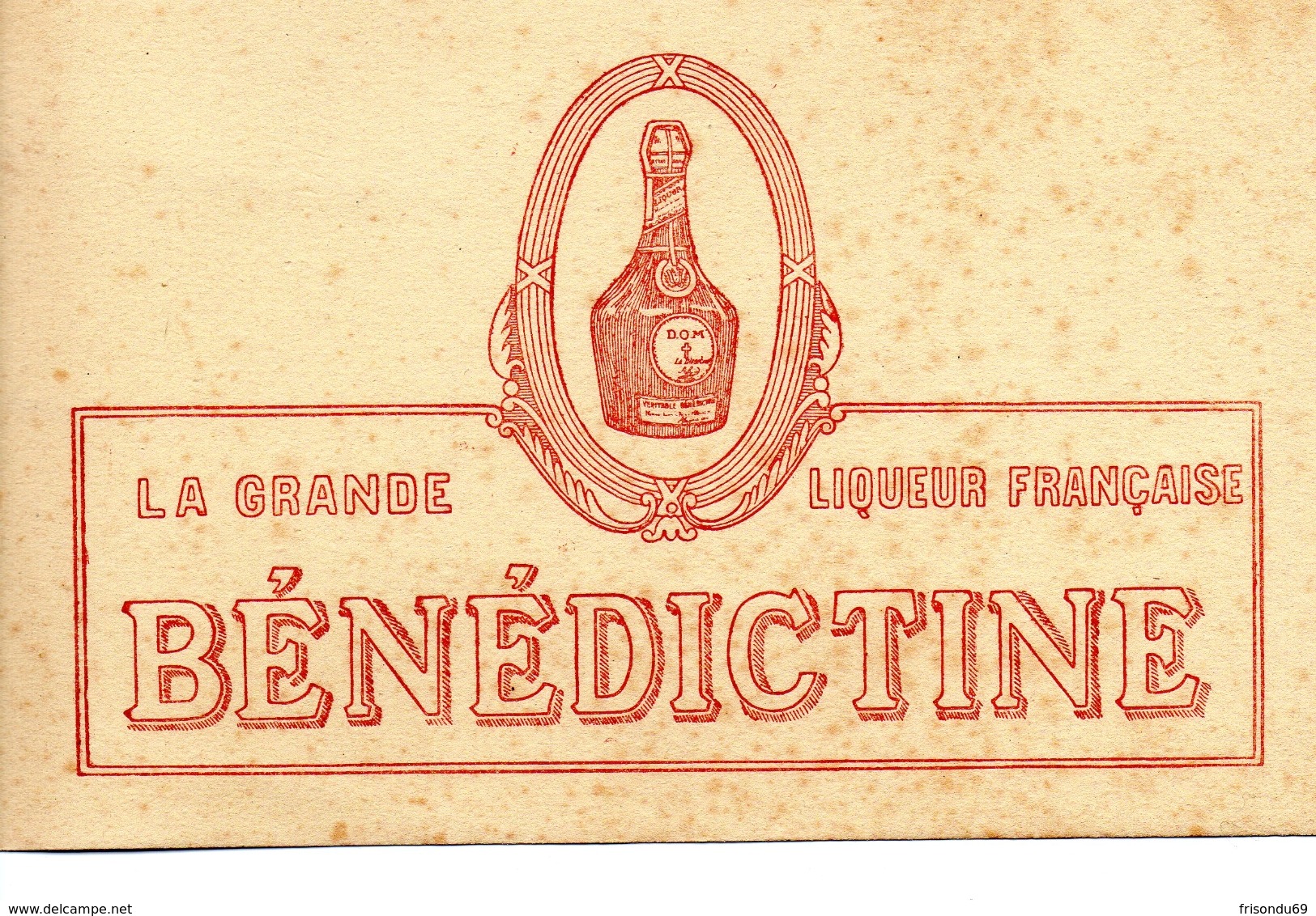 Buvard , La Grande Liqueur Française Bénédictine . - Liqueur & Bière