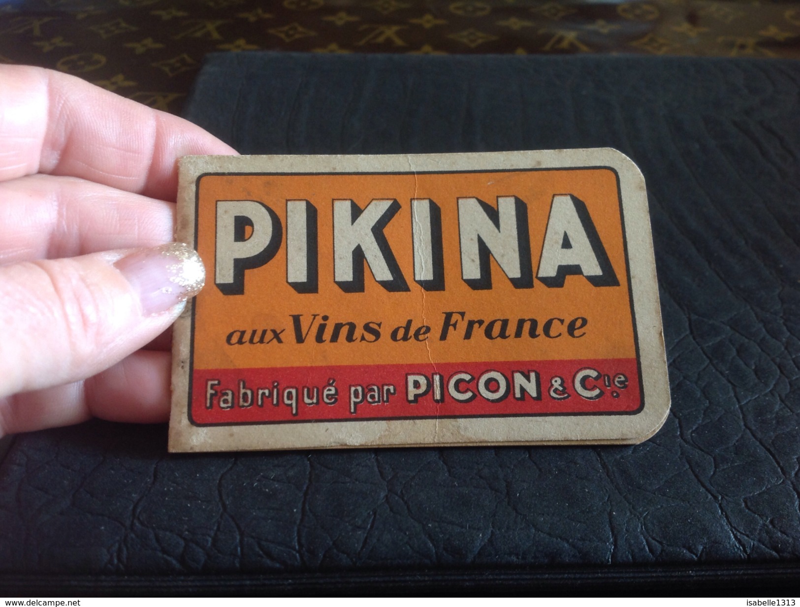 Pikina Aux Vins &#x1F377; De France Picon Carnet De Bar En L état Quelques Pages écrites Quinquina Orange Gentiane - Publicités