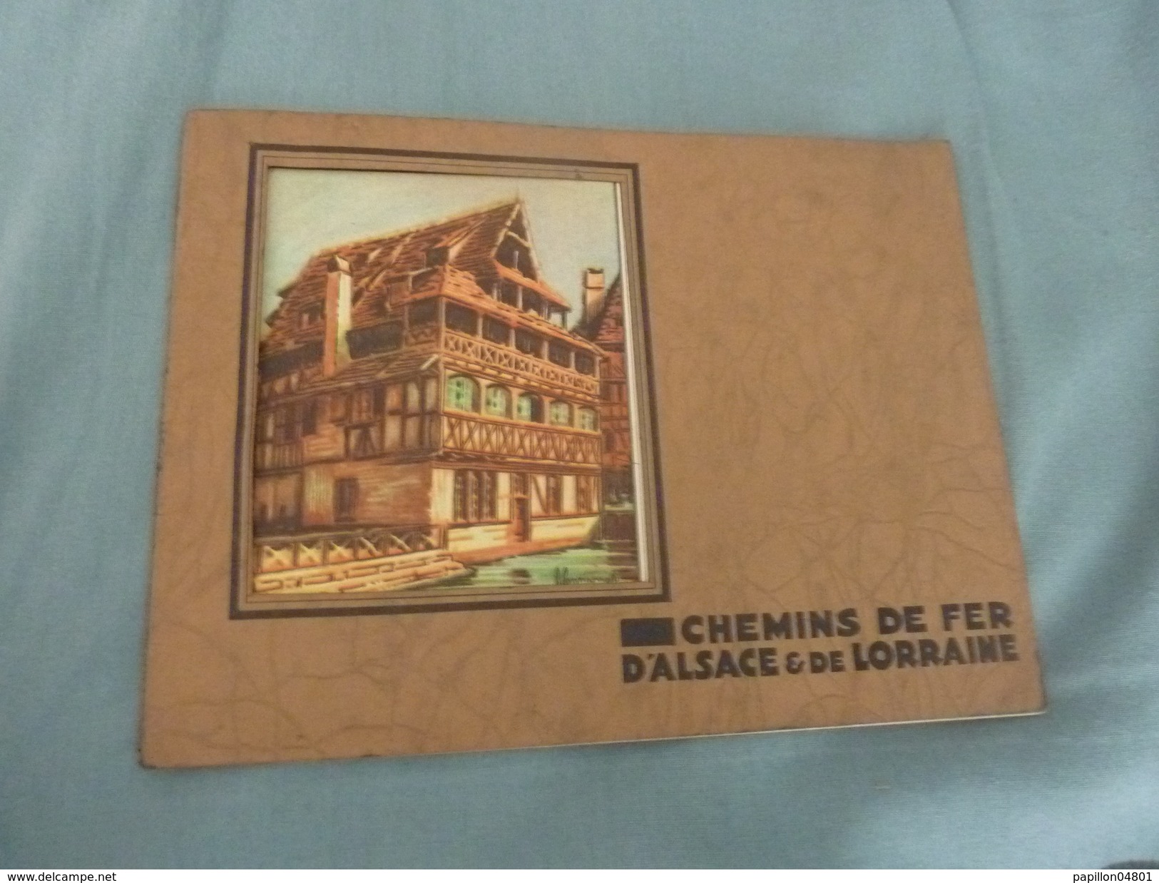 PETTIE PLAQUETTE PUBLICITAIRE GEORGES ROZET CHEMIN DE FER  D' ALSACE ET DE LORRAINE ILLUSTRE P. COMMARMOND - Eisenbahnverkehr