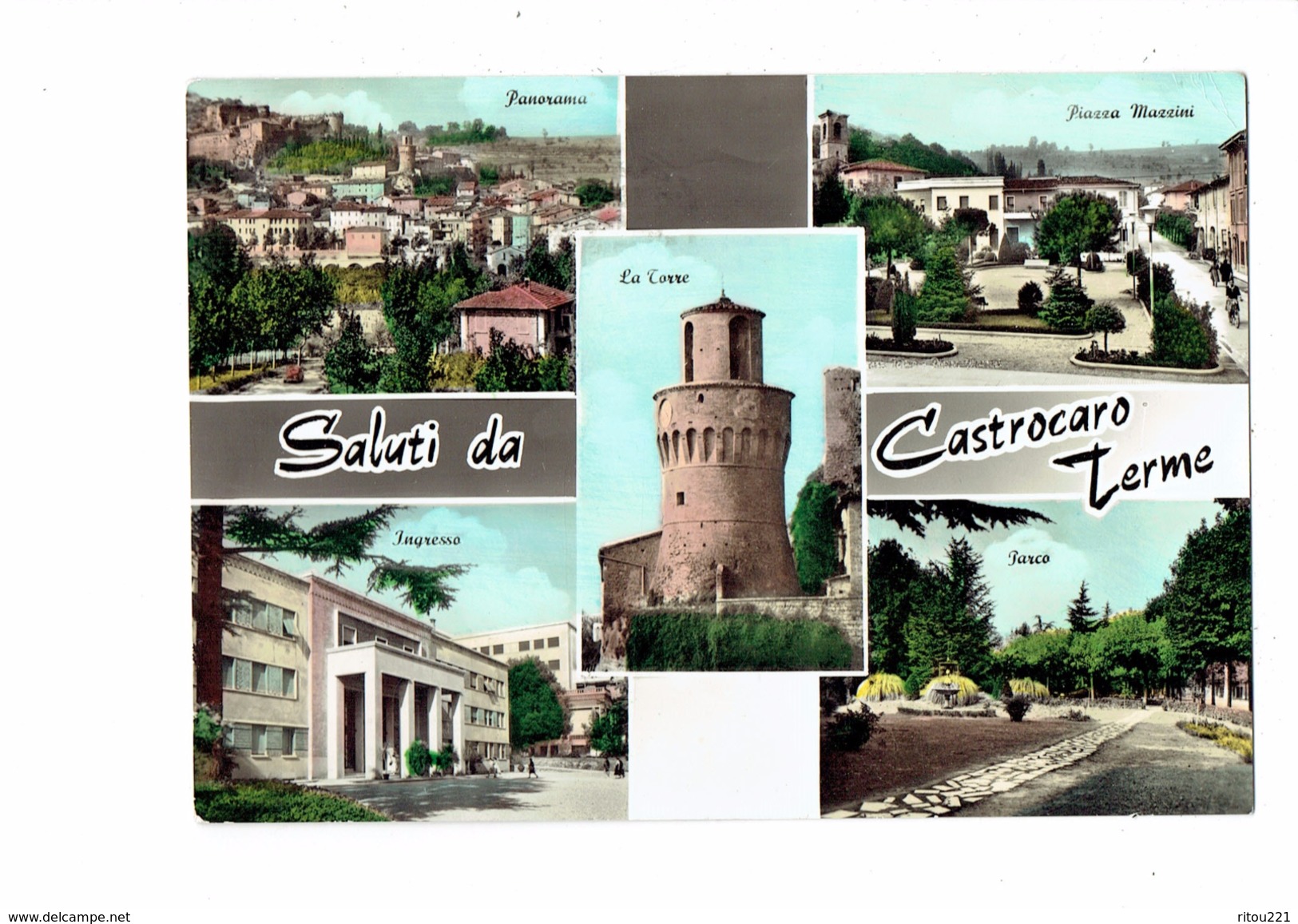 CPM - ITALIE, Saluti Da Castrocaro Terme - Multivues - Panorama Piazza Tour - Altri & Non Classificati