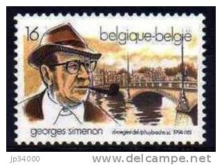 BELGIQUE: Simenon Emission Commune France - Belgique - Suisse. (MNH) **(Yvert N°2579 ) - Joint Issues