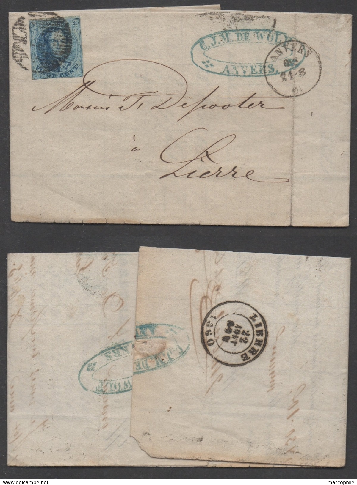 BELGIQUE - BELGIE / 1860 LAC D'ANVERS POUR LIERRE (ref 7370) - 1849-1865 Medaillen (Sonstige)