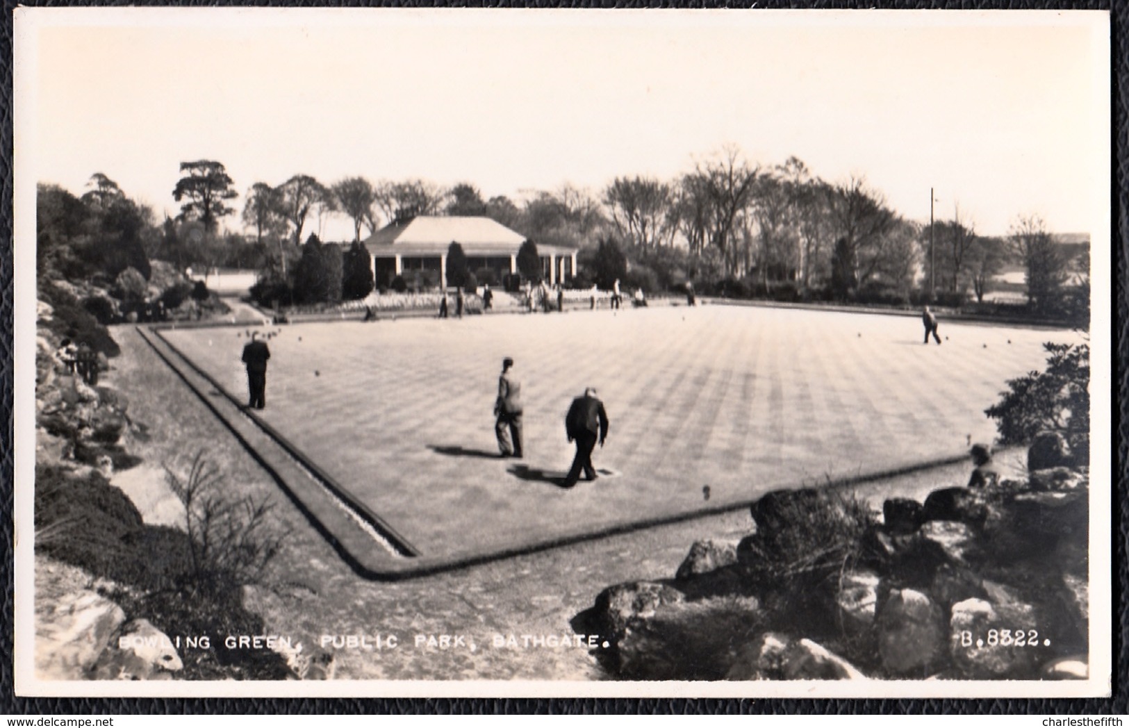 RARE PHOTO CARD SCOTLAND - *** BATHGATE - BOWLING GREEN *** - Bowling - Jouer Aux Boules - - West Lothian