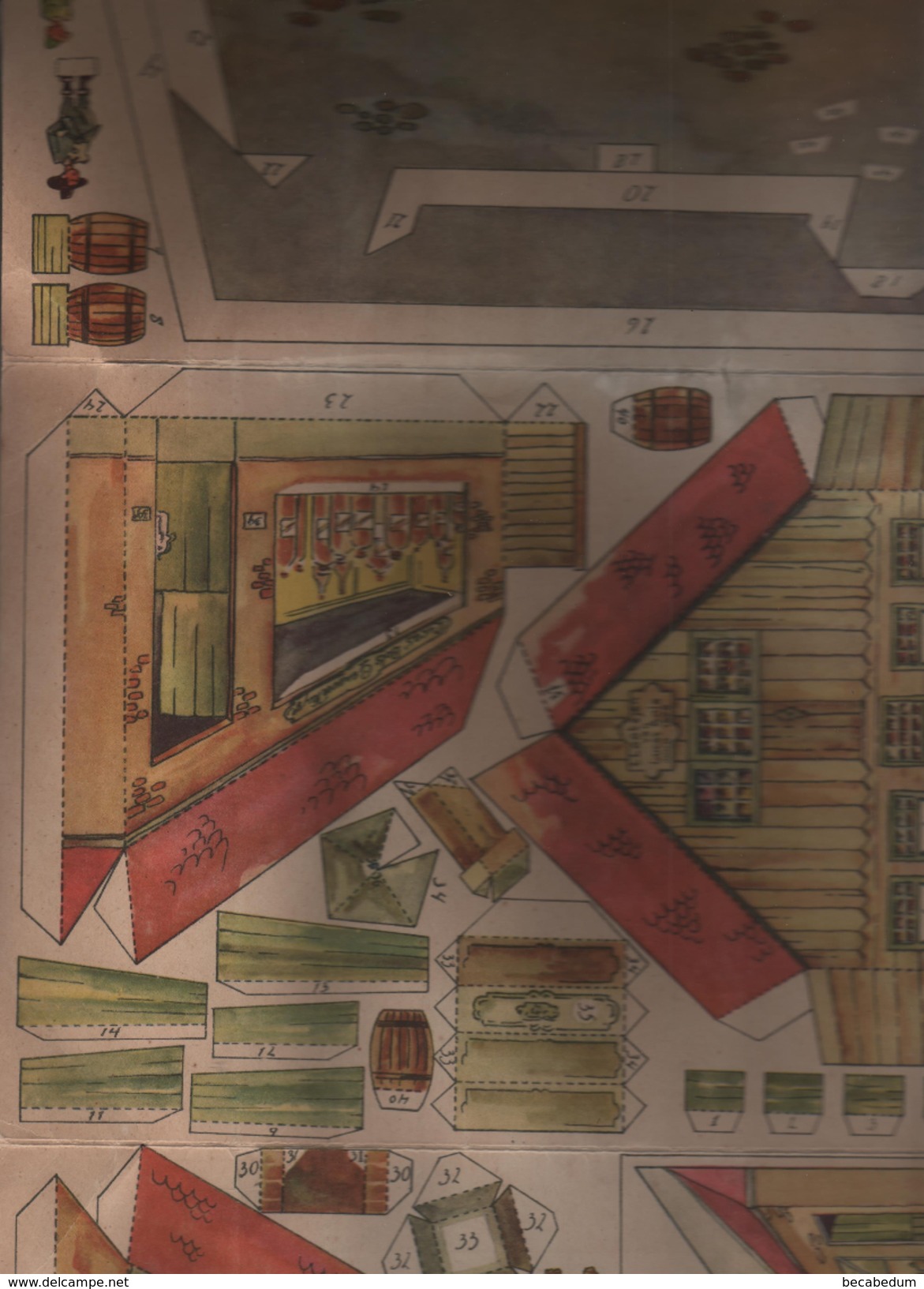 Plaquette De Construction Maison Erven Lucas Bols Amsterdam Ao 1575 Lootsjen Model Liqueuren Huysje - Autres Plans