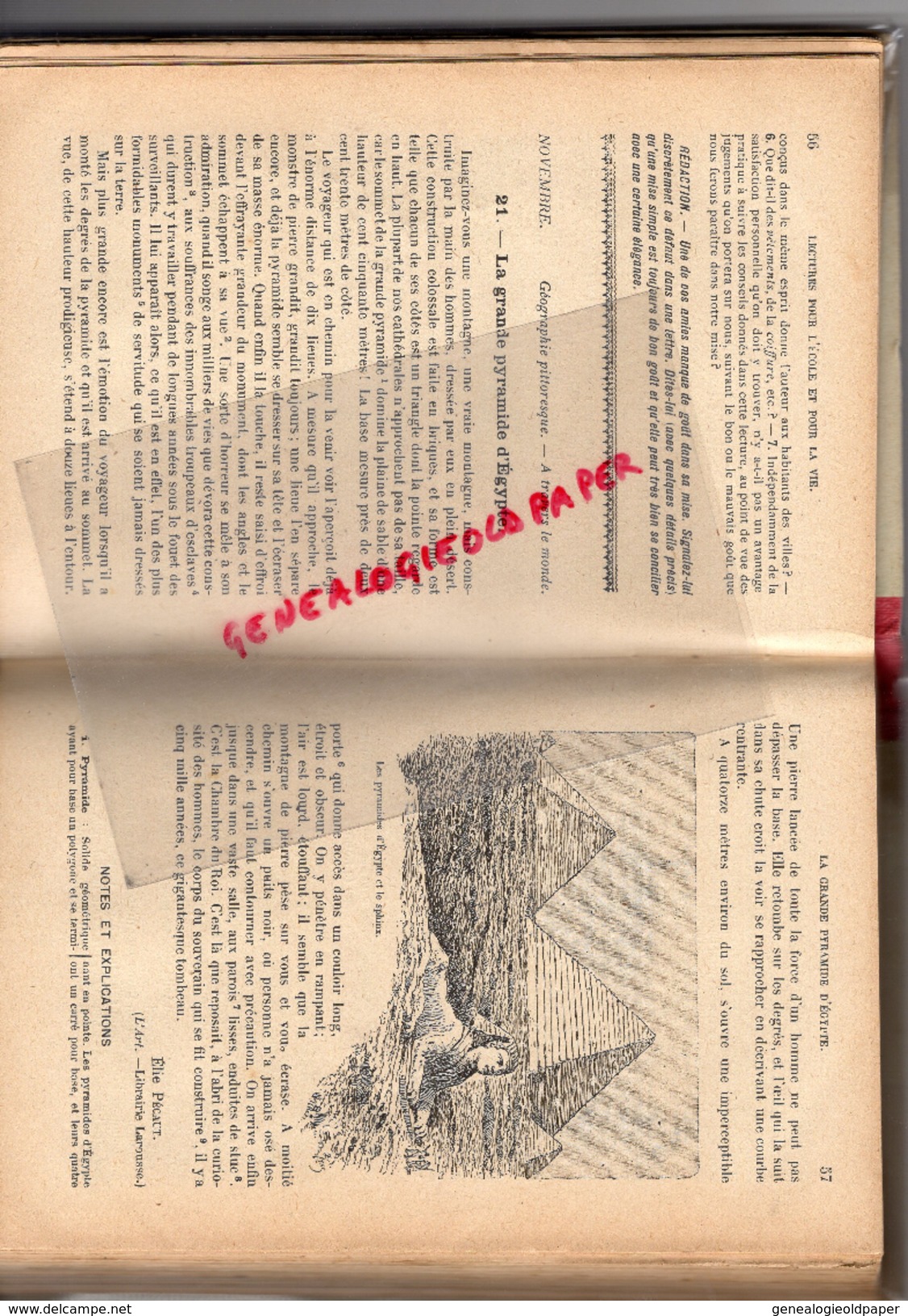 LECTURES POUR L' ECOLE ET POUR LA VIE- COURS MOYEN ET SUPERIEUR-ECOLES DE PARIS-ROGER LIQUIER-M. FOURNIER 1917 LECTURE - 6-12 Años