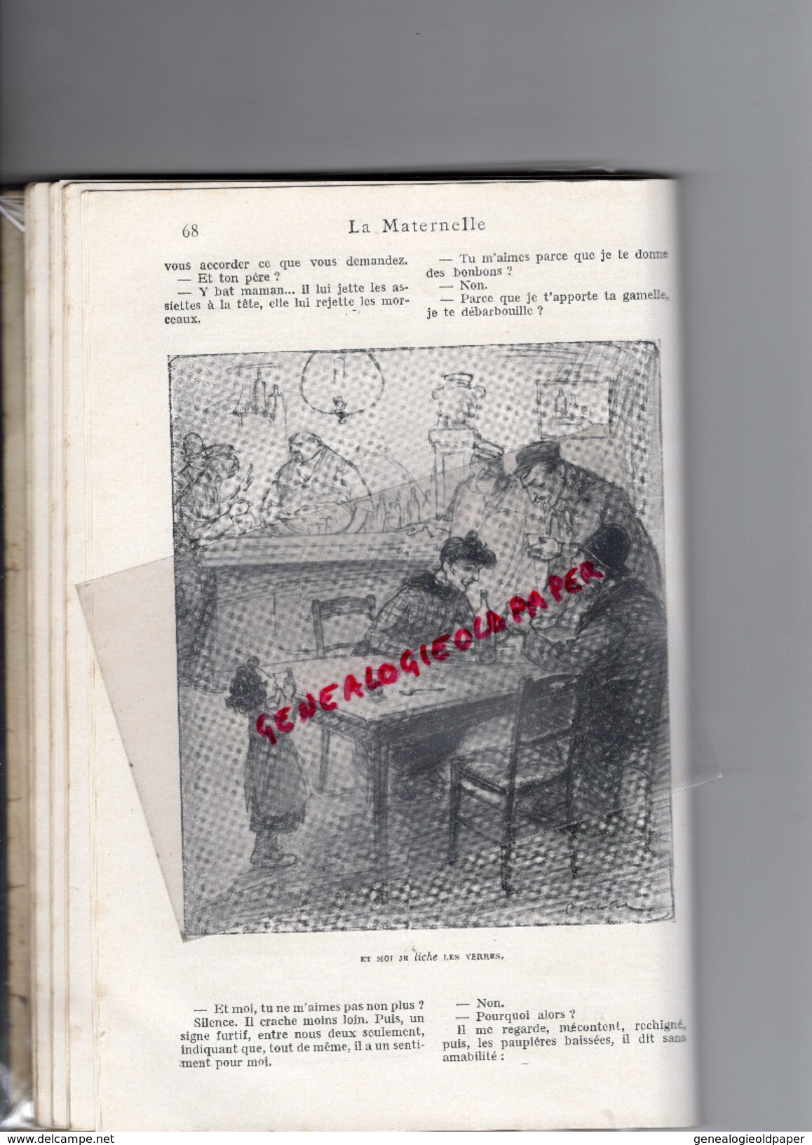 LECTURE- LEON FRAPIE -LA MATERNELLE- ILLUSTRATIONS DE POULBOT- 1910- PRIX GONCOURT-CALMAN LEVY PARIS-