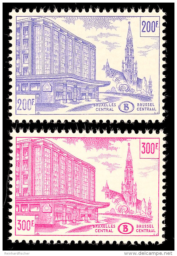 200 U. 300 Fr. Br&uuml;sseler Zentralbahnhof, Tadellos Postfrisch, Katalog: 319/20 **200 And 300 Fr. Brussels... - Otros & Sin Clasificación