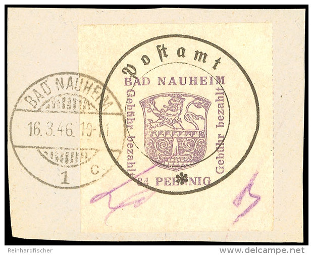 84 Pfg. Violett A. Tadellosem Briefst&uuml;ck, Abart Type III, Gepr. Dr. Arentz BPP, Mi. 300.-, Katalog: 5II/III... - Bad Nauheim