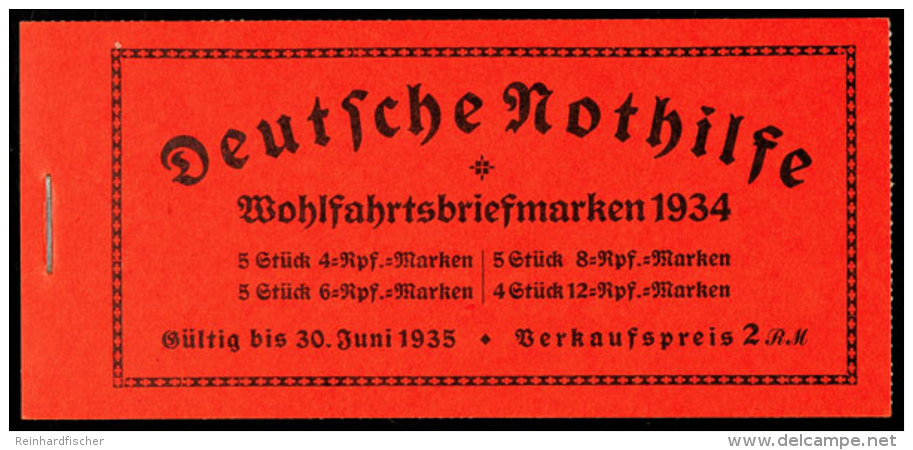 Nothilfe-Markenheftchen 1934 Berufsst&auml;nde, Originalgeklammert, Vollst&auml;ndiger Inhalt, Jedoch... - Cuadernillos