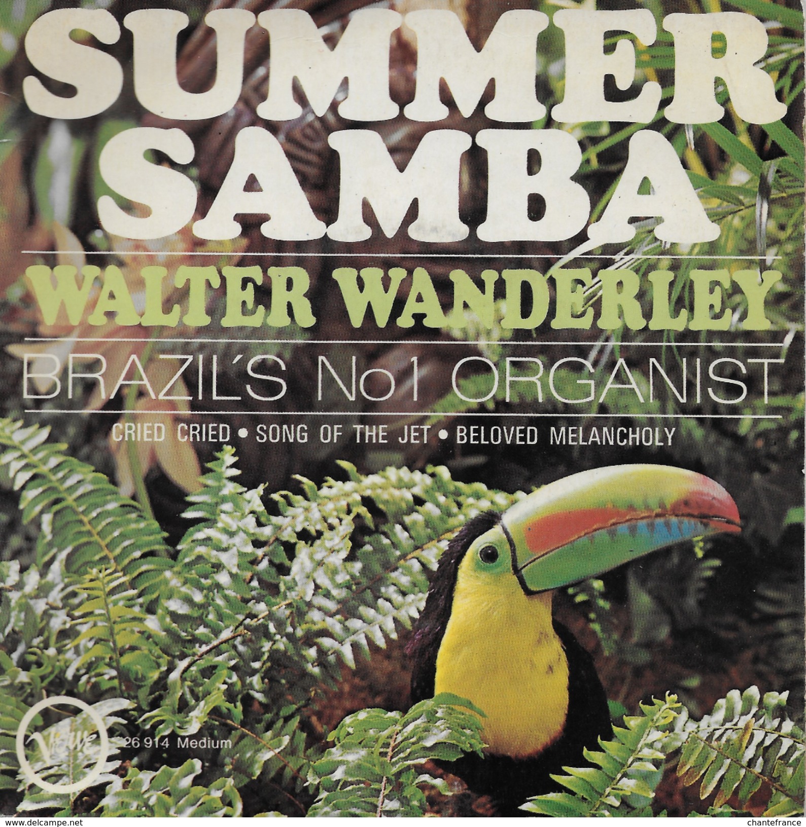 Walter Wanderley 45t. EP *summer Samba* - Instrumental