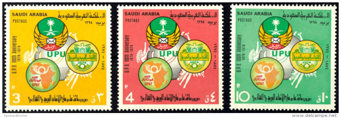 1974, Kpl. Postfr. Satz "UPU", Mi. 190,--, Katalog: 554/56 **1974, Complete Mint Never Hinged Set "Universal... - Otros & Sin Clasificación