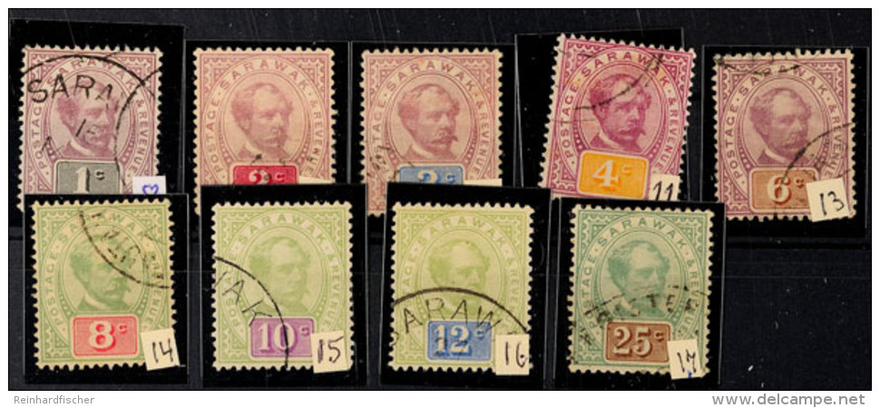 1 C. - 25 C. Freimarken Kpl. Bis Auf Billige Mi. 12, Tadellos, Gestempelt, Katalog: 8/17 O1 C. - 25 C. Postal... - Otros & Sin Clasificación