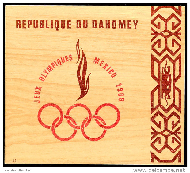 Ministerblock "Olympiade 1968 Mexico" Im Entsprechendem Folder, Tadellos Ungebraucht., Katalog: Bl.15 Secretary... - Otros & Sin Clasificación