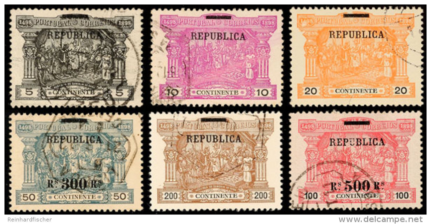 "Republica"-Aufruckserie, Sauber Gestempelter Prachtsatz, Mi. 190,-, Katalog: 190/95 ORepublica-Aufruckserie,... - Otros & Sin Clasificación