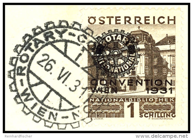 1931, "Rotary" Kpl. Mit Sonderstempeln Je Einzeln Auf Briefst&uuml;cken, Tadellos, Mi. 400,--, Katalog: 518/23... - Otros & Sin Clasificación