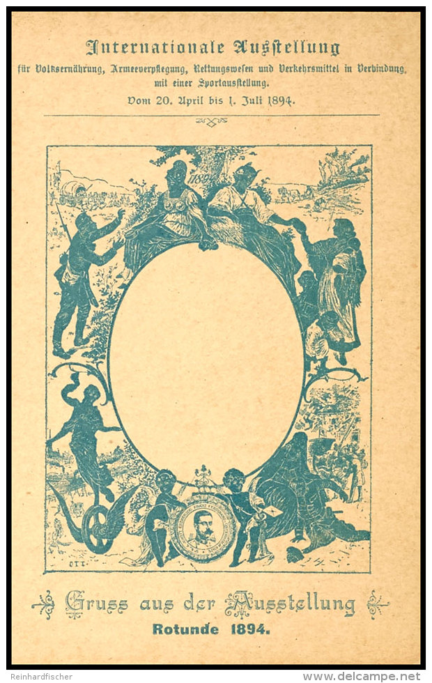 1894, 2 Kr. Ganzsachenkarte Mit R&uuml;ckseitigem Bildzudruck Zur "Internationalen Ausstellung F&uuml;r... - Otros & Sin Clasificación