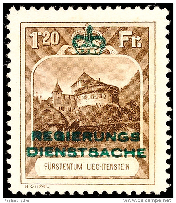 5 Rp. Bis 1.20 Fr. Landschaften Mit Bdr.-Aufdruck, Kpl. Ungebrauchter Kabinettsatz, Mi. 400.-, Katalog: 1/8 *5... - Otros & Sin Clasificación