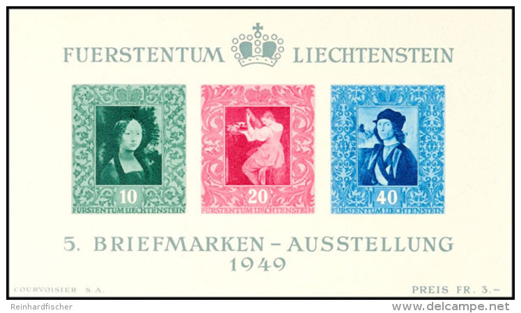 Briefmarkenausstellung Vaduz, Blockausgabe Von 1949, Tadellos Ungebraucht, Mi. F&uuml;r ** 160.-, Katalog: Bl.5... - Otros & Sin Clasificación