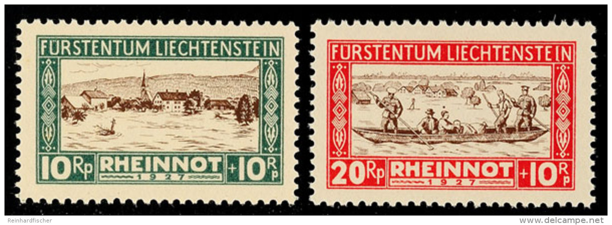 10 Und 20 Rp. Rheinnot, 2 Versch. Plattenfehler Je Postfrisch, Mi. 440,-, Katalog: 79II,80I **10 And 20 Rp.... - Otros & Sin Clasificación