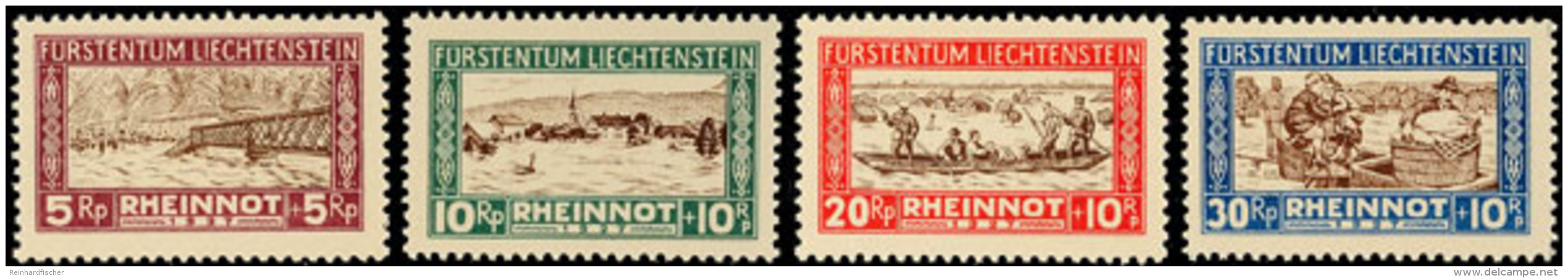 5 Bis 30 Rp. Rheinnot, 4 Werte Kpl. Postfrisch, Mi. 300,-, Katalog: 79/81 **5 Till 30 Rp. Rheinnot, 4 Values... - Otros & Sin Clasificación