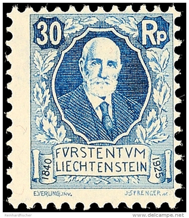 10 Bis 30 Rp, Geburtstag Von F&uuml;rst Johann, Komplett, Postfrisch, Katalog: 72/74 **10 Till 30 Rp, Birthday... - Otros & Sin Clasificación