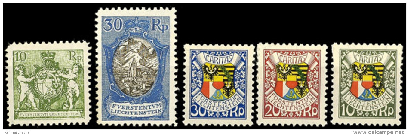 10 Rp. Und 30 Rp. Freimarken Sowie 87. Geburtstag, Tadellos Ungebr., Katalog: 63/64,75/7 *10 Rp. And 30 Rp.... - Otros & Sin Clasificación