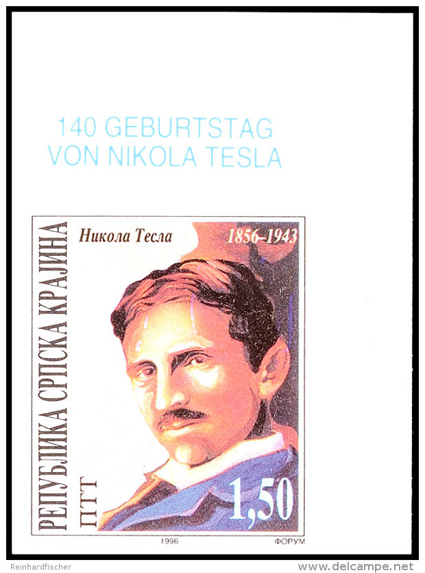 1,50 ND. Telau Ungez&auml;hnt Aus Der Rechten Oberen Bogenecke, Postfrisch, Katalog: 58U **1, 50 Reprints.... - Croacia