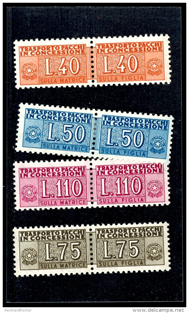 Paketzustellung 1955, Kpl. Satz Sauber Entfalzt, Mi. 950,--, Katalog: 5/8 *Parcel Delivery 1955, Complete Set... - Sin Clasificación