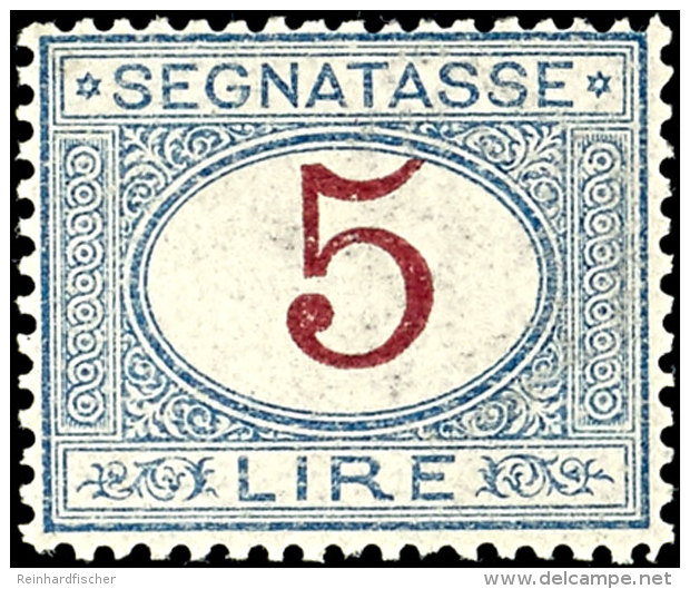 1874, 5 Lire Tadellos Postfrisch, Der Michelwert Von 400,-- Gilt F&uuml;r Falz! Sassonne = 750,--, Katalog: 13... - Sin Clasificación
