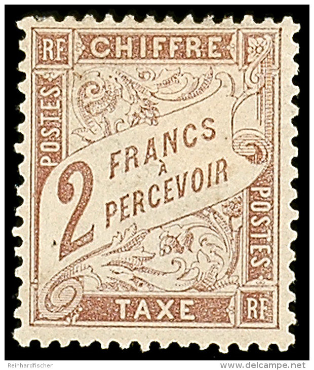 2 Fr. Rotbraun, Tadellos Ungebr., Mi 200.-, Katalog: 25 *2 Fr. Red-brown, In Perfect Condition Unused, Michel... - Otros & Sin Clasificación