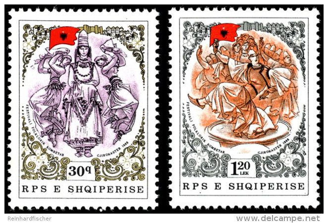 1988, Kpl. Tadellos Postfrischer Satz, Mi. 140,--, Katalog: 2377/8 **1988, Complete In Perfect Condition... - Albania