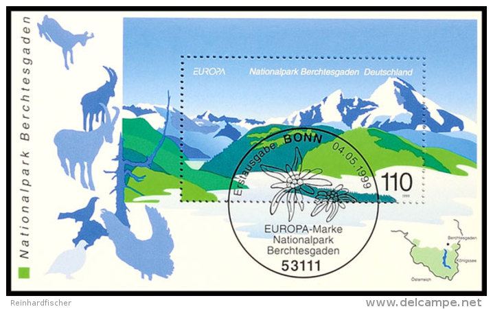 1999, Block-Ausgabe "Nationalpark Berchtesgaden", 50 St&uuml;ck Mit ESST BONN, Mi. 150.-, Katalog: Bl.47(50)... - Otros & Sin Clasificación