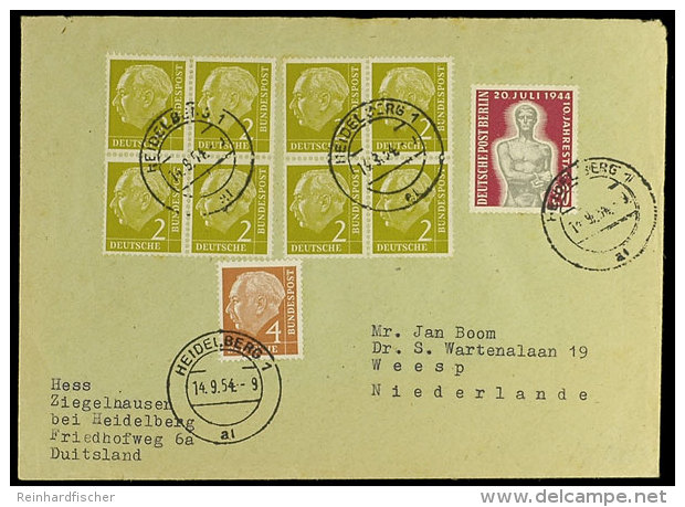 Bedarfsbrief MIF Nach Holland Mit 2 X 177, 178, Berlin 1198, Mi. 83.-, Katalog: 177 BFCommercially Used Letter... - Otros & Sin Clasificación