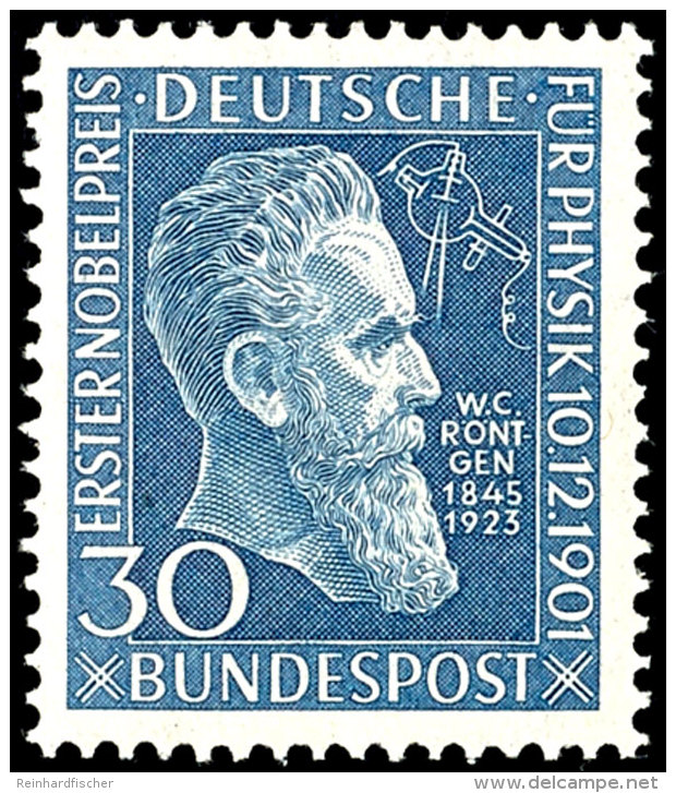 1951, "R&ouml;ntgen" Tadellos Postfrisch, Gepr. Schlegel BPP, Mi. 80,--, Katalog: 147 **1951, "R&ouml;ntgen" In... - Otros & Sin Clasificación