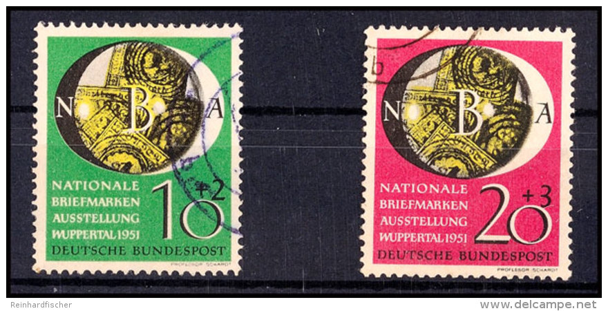 10 Pfg Und 20 Pfg Nationale Briefmarken Ausstellung, Tadellos Gestempelt, Mi. 110.-, Katalog: 141/42 O10 Pfg... - Otros & Sin Clasificación