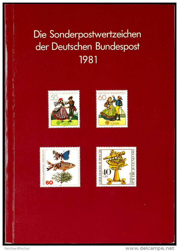 Jahrbuch 1981 Im Umschlag, Postpreis 67 DM  Year Book 1981 In The Cover, Post Price 67 DM - Otros & Sin Clasificación