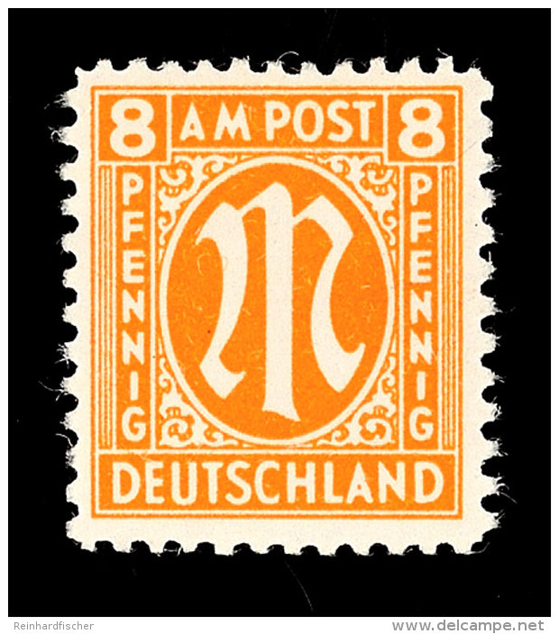 8 Pfg Dt. Druck Mit Z&auml;hnung "C", Tadellos Postfrisch, Gepr. Hettler BPP, Mi. 110,-, Katalog: 21C **8 Pfg... - Otros & Sin Clasificación