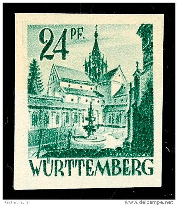 24 Pfg Freimarkenausgabe, Ungez&auml;hnt, Tadellos Postfrisch, Mi. 75.-, Katalog: 22U **24 Pfg Postage Stamps... - Otros & Sin Clasificación