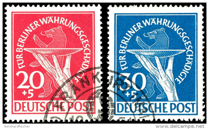 1949, "W&auml;hrungsgesch&auml;digte" 20 Und 30 Pf. Je Tadellos Mit Frankfurter Eck-SSt., Gepr. Schlegel BPP, Mi.... - Otros & Sin Clasificación