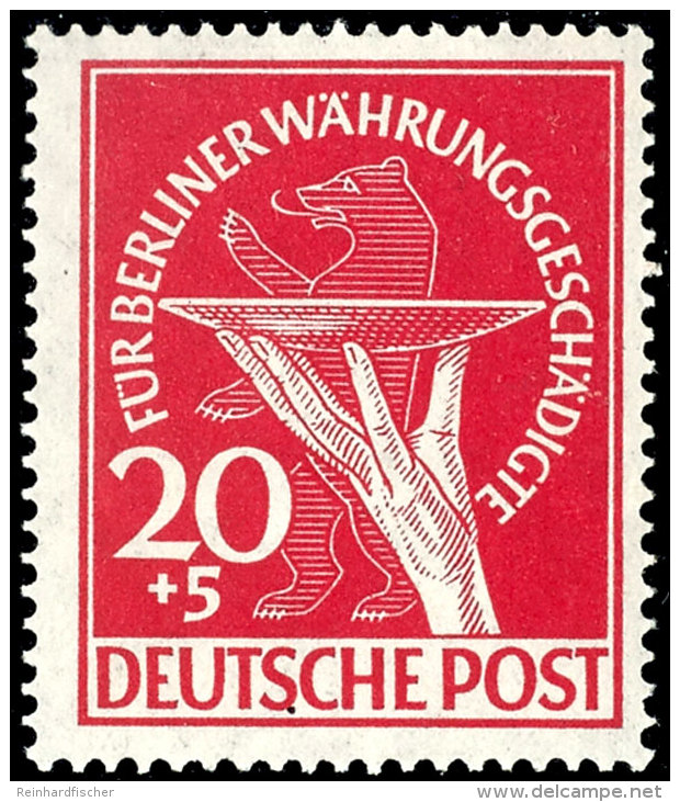 20+5 Pf W&auml;hrungsgesch&auml;digte Tadellos Postfrisch, Tiefst Gepr. Schlegel BPP, Mi. 120,--, Katalog: 69... - Otros & Sin Clasificación