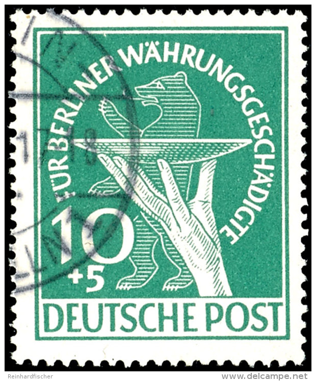 1949, "W&auml;hrungsgesch&auml;digte", Kpl. Satz Mit Plattenfehler "gr&uuml;ner Punkt Am Handgelenk" Bei Der 10... - Otros & Sin Clasificación