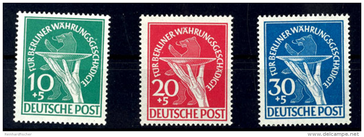 10 Bis 30 Pf., W&auml;hrungsgesch&auml;digte, 3 Werte Kpl., Postfrisch, Mi. 350,-, Katalog: 68/70 **10 Till 30... - Otros & Sin Clasificación