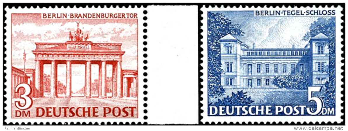 1 Pf Bis 5 Mark Bauten Komplett Tadellos Postfrisch, Mi. 750,--, Katalog: 42/60 **1 Pf Till 5 Mark Buildings... - Otros & Sin Clasificación