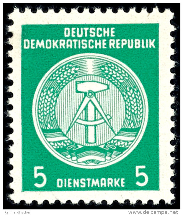 1954, Zirkelmarke 5 Pf. In Guter Type, Tadellos Postfrisch, Fotoattest Weigelt BPP, Mi. 250,-- Attest/Certificate:... - Otros & Sin Clasificación